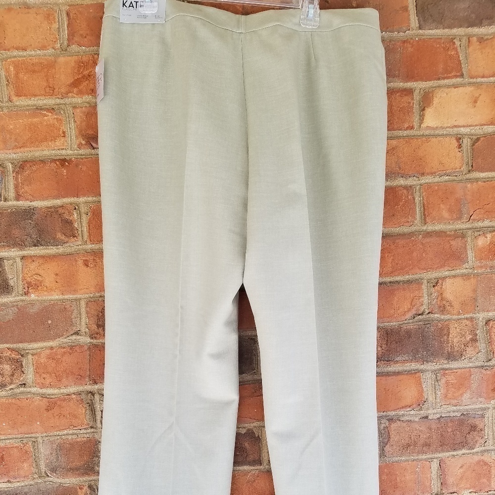 Kasper Kate Pants Classic Fit 16P Sage New Petite Pants Slacks Trousers - Picture 5 of 9